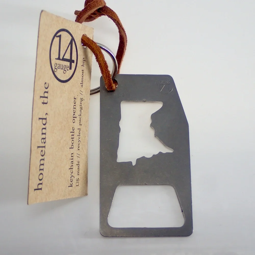 NEW Minnesota Keychain Bottle Opener by 14 Gauge Co. Creative & Durable USA Made
